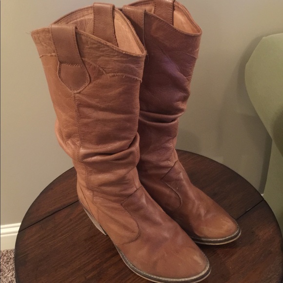 Steve Madden Shoes Real Leather Cowgirl Boots Poshmark